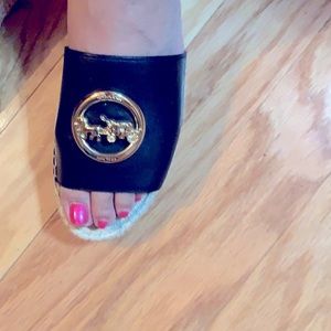 COACH leather sandals, espadrilles